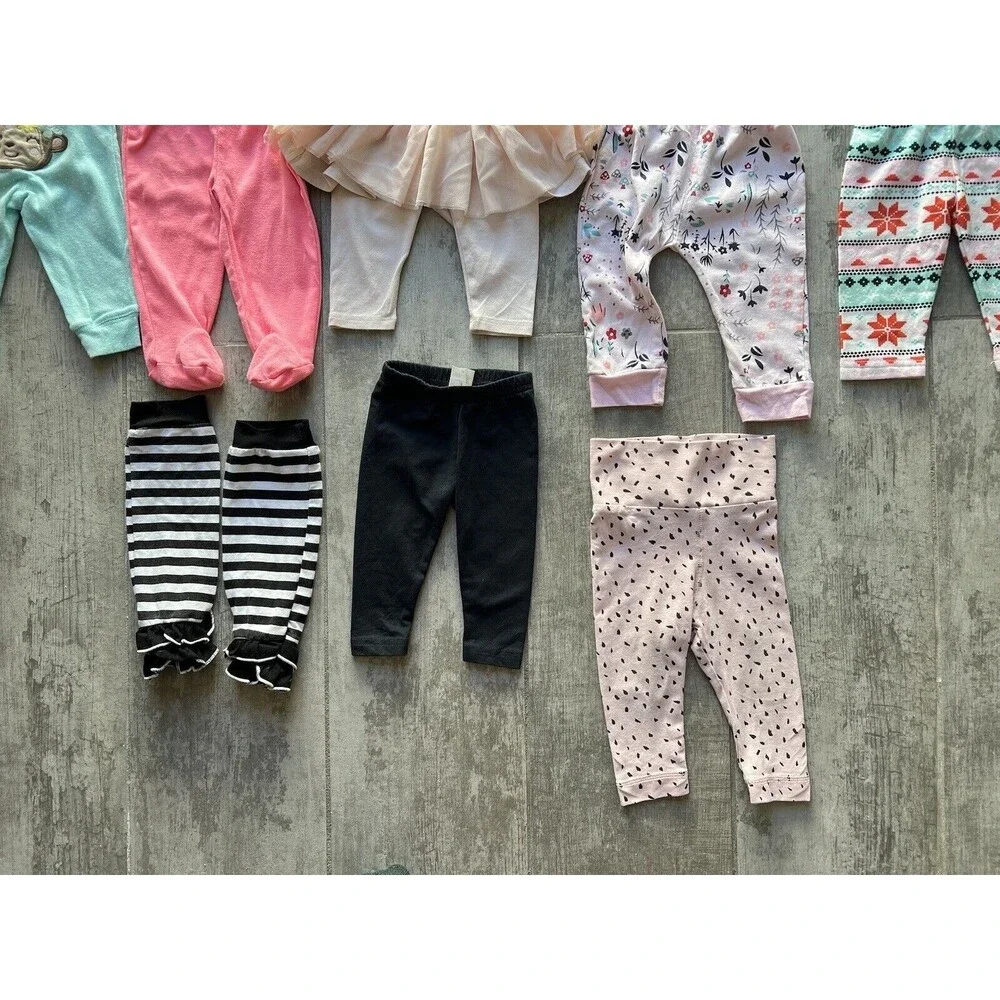 Baby Girl HUGE LOT Outfit Sets Mix & Match Wardrobe 16 Piece Pants Bodysuits 3m